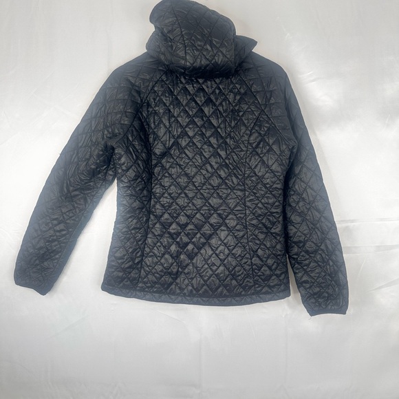 Free Country Charcoal Quilted Hooded Jacket Size M 100% Nylon - Picture 8 of 16